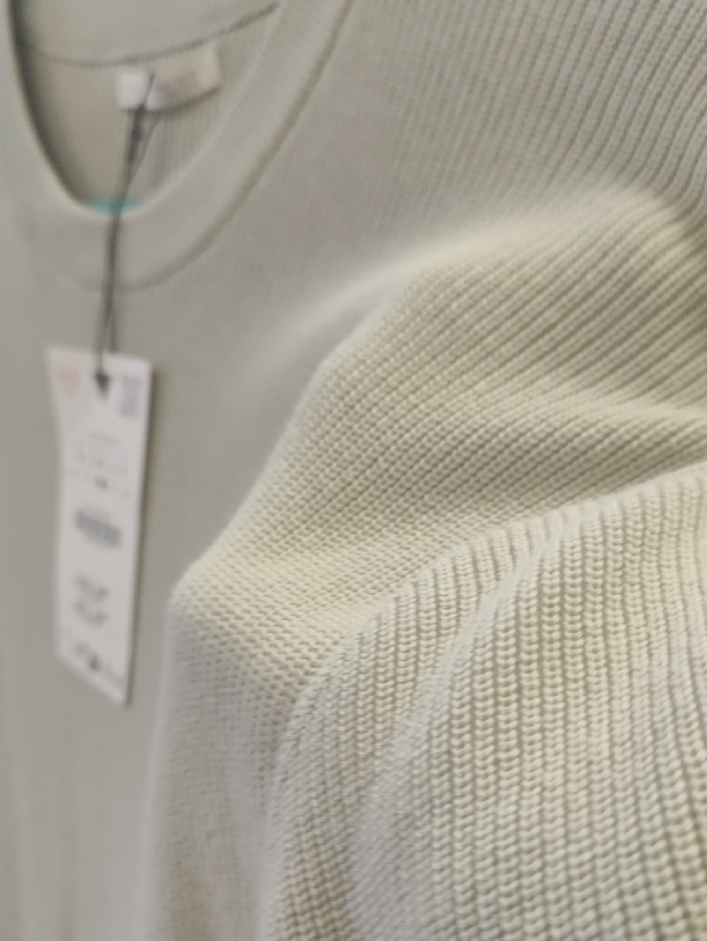 Zara Light Sage Short-Sleeve Knit Crew Shirt - Picture 6 of 7